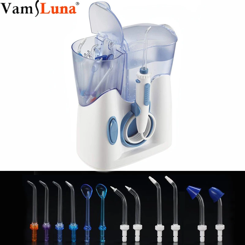 Dental Water Flosser 800ml Large Capacity 12 Multifunctional Tips Countertop Dental Oral Irrigator IPX7 Waterproof Tooth Clean
Dental Water Flosser 800ml Large Capacity 12 Multifunctional Tips Countertop Dental Oral Irrigator IPX7 Waterproof Tooth Clean
