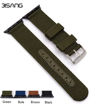 High Quality nylon watch strap 38mm 40mm 42mm 44mm For Apple strap stainless steel buckle adapter Black/Brown/Green/blue Straps
High Quality nylon watch strap 38mm 40mm 42mm 44mm For Apple strap stainless steel buckle adapter Black/Brown/Green/blue Straps