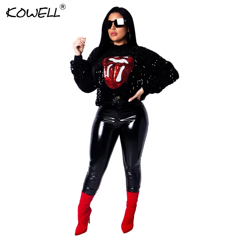 2020 New Womens Sequins Eye Cry Tougue Lip Sexy Round Neck Pullovers Long Sleeve Hooded Blouses Hoodies Active Wear Plus Size
2020 New Womens Sequins Eye Cry Tougue Lip Sexy Round Neck Pullovers Long Sleeve Hooded Blouses Hoodies Active Wear Plus Size