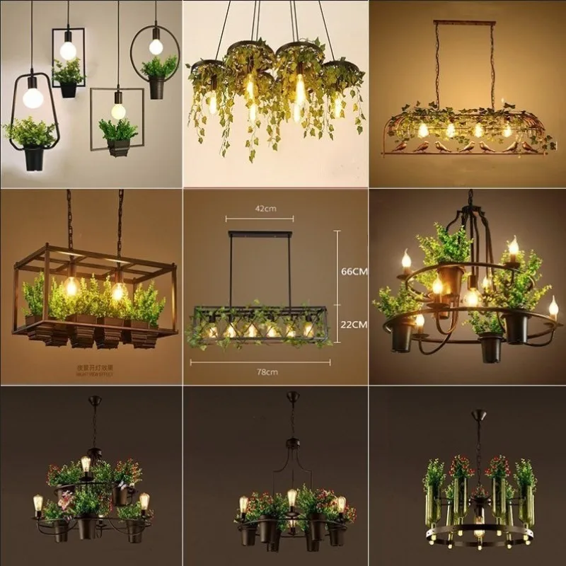 Countryside Style Plant Pendant Light Industrial Antique Wrought Iron Lighting Decorative Kitchen Restaurant Hotel Ceiling Lamp
Countryside Style Plant Pendant Light Industrial Antique Wrought Iron Lighting Decorative Kitchen Restaurant Hotel Ceiling Lamp