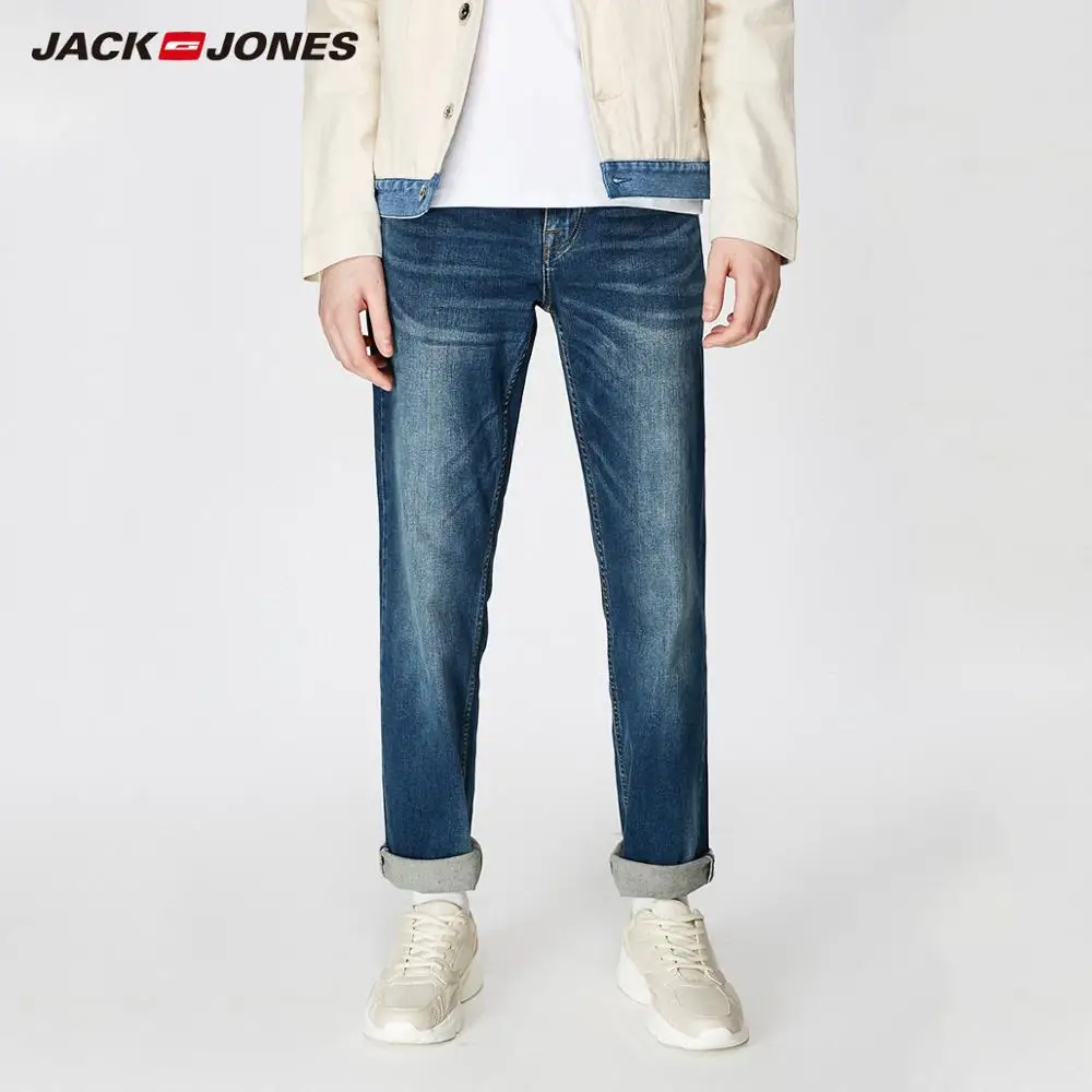 Мужские Стрейчевые джинсы JackJones свободные мужские джинсовые штаны Брендовые