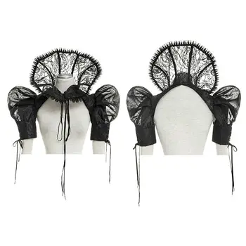 PUNK RAVE Women Metal Flower Gothic Collar Victorian Aristocrat Short Jacket Evening Party Stage Performance Clothes Accessries
PUNK RAVE Women Metal Flower Gothic Collar Victorian Aristocrat Short Jacket Evening Party Stage Performance Clothes Accessries
