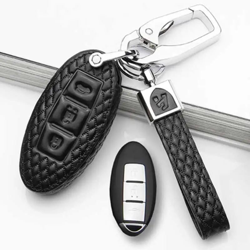 Genuine Leather Car Key Case cover for nissan tiida for nissan note leaf micra x trail t31 teana j32 qashqai j10 sunny
Genuine Leather Car Key Case cover for nissan tiida for nissan note leaf micra x trail t31 teana j32 qashqai j10 sunny