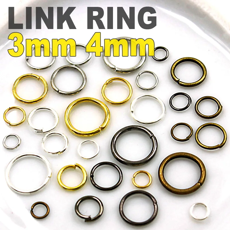 3mm 1200pcs 4mm 1000pcs 0.5thick Open Jump Split Ring Link Silver Gold Bronze loops for DIY necklace Jewelry Findings Connectors
3mm 1200pcs 4mm 1000pcs 0.5thick Open Jump Split Ring Link Silver Gold Bronze loops for DIY necklace Jewelry Findings Connectors