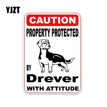 YJZT 10*14.2CM Property Protected By Drever Dog PVC High Quality Material Car Sticker C1-4509
YJZT 10*14.2CM Property Protected By Drever Dog PVC High Quality Material Car Sticker C1-4509