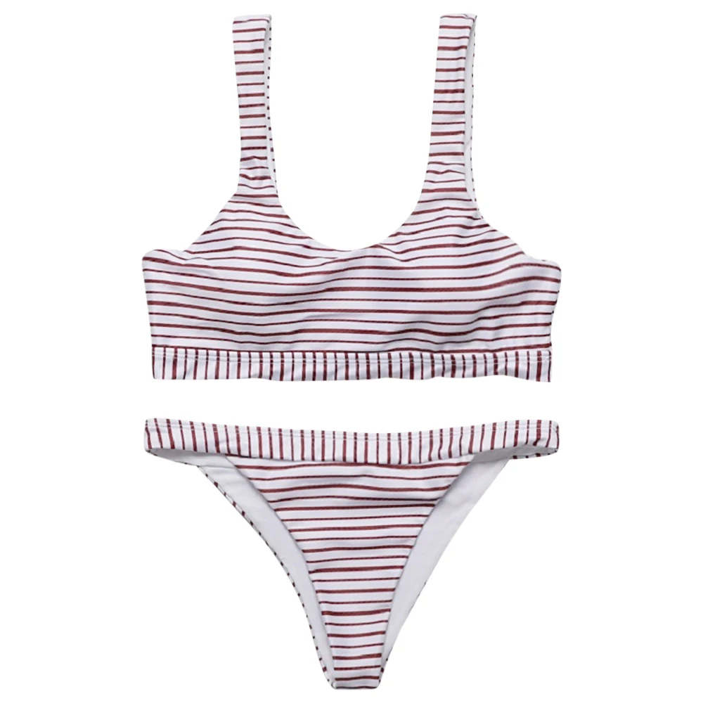 Summer Stripe Bikini Set Women Sexy Push Up Triangle Low Waist Two Pieces Swimwear 2019 Beach Bathing Suit Swimsuits
Summer Stripe Bikini Set Women Sexy Push Up Triangle Low Waist Two Pieces Swimwear 2019 Beach Bathing Suit Swimsuits