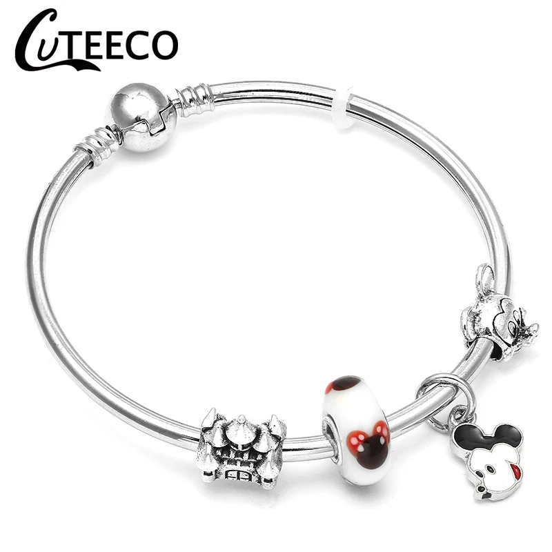 CUTEECO Dropshipping Cartoon Styles Charm Bracelets with Mickey Beads Fit Pandora Bracelet for Women & Child Fashion Jewelry
CUTEECO Dropshipping Cartoon Styles Charm Bracelets with Mickey Beads Fit Pandora Bracelet for Women & Child Fashion Jewelry