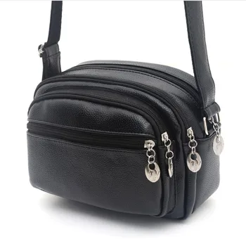 Leisure soft leather multilayer waterproof bag mobile phone zero wallet Single Shoulder Satchel
Leisure soft leather multilayer waterproof bag mobile phone zero wallet Single Shoulder Satchel