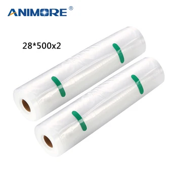 ANIMORE Vacuum Packaging Rolls 28x500 Vacuum Heat Sealer Food Saver Bags Food Storage Bags 2 Rolls Food Storage Bags
ANIMORE Vacuum Packaging Rolls 28x500 Vacuum Heat Sealer Food Saver Bags Food Storage Bags 2 Rolls Food Storage Bags