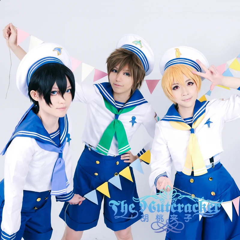 Free Iwatobi Swim Club Cosplay Haruka Nanase Cosplay White Mens Sailor Uniform Free Iwatobi Swim Club Cosplay Costume+ Hat+socks
Free Iwatobi Swim Club Cosplay Haruka Nanase Cosplay White Mens Sailor Uniform Free Iwatobi Swim Club Cosplay Costume+ Hat+socks