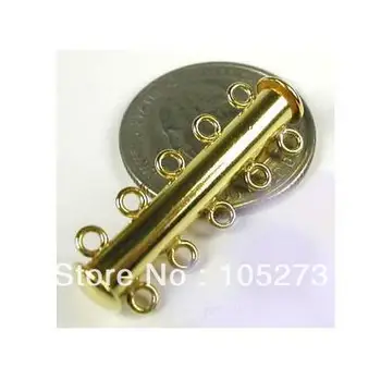 New Arriver Jewelry Clasp 5-Strands Tube Sterling Silver Yellow Magnetic Clasp Fashion Necklace Bracelet Clasp New Free Shipping
New Arriver Jewelry Clasp 5-Strands Tube Sterling Silver Yellow Magnetic Clasp Fashion Necklace Bracelet Clasp New Free Shipping