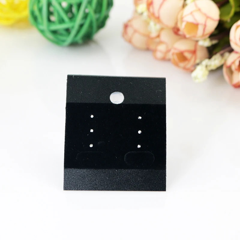 Professional 200pcs 4.4x5.2cm Plastic velvet Earring Ear Studs Holder Display Hang Cards Black Jewelry Stores Necessities
Professional 200pcs 4.4x5.2cm Plastic velvet Earring Ear Studs Holder Display Hang Cards Black Jewelry Stores Necessities