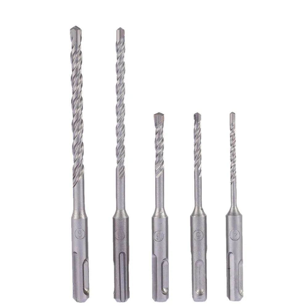 5pcs/set 2 Pits SDS Shank Hammer Impact Drill Bit 2 Slots Electric Hammer Drill Bit Set SDS PLUS Rotary Concrete Masonry Drill
5pcs/set 2 Pits SDS Shank Hammer Impact Drill Bit 2 Slots Electric Hammer Drill Bit Set SDS PLUS Rotary Concrete Masonry Drill