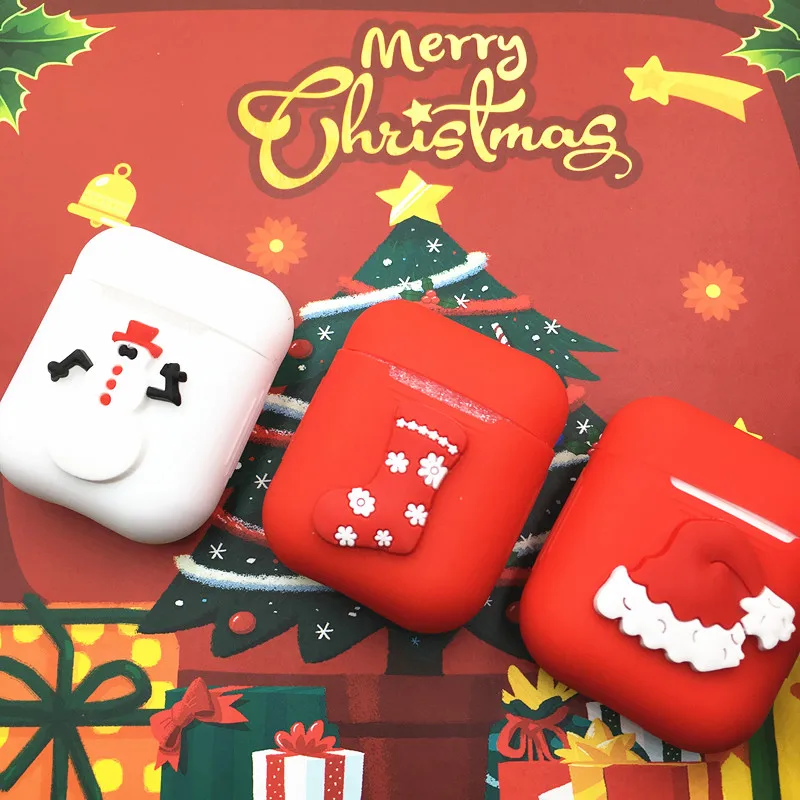 Christmas Silicone Bluetooth Wireless Earphone Case For AirPods Protective Cover Skin Accessories for Apple Airpods Charging Box
Christmas Silicone Bluetooth Wireless Earphone Case For AirPods Protective Cover Skin Accessories for Apple Airpods Charging Box