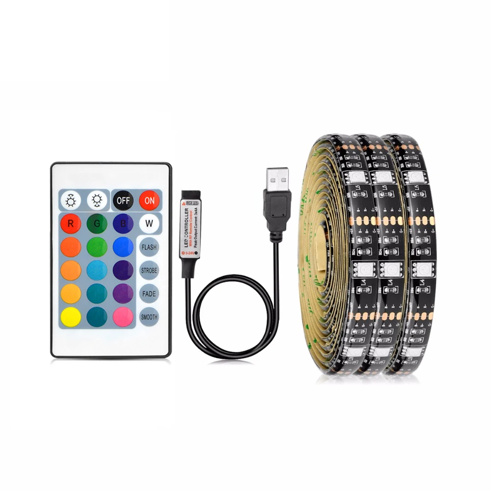 1M 2M RGB Under Cabinet Light Not Waterproof USB LED Light TV Backlight PC Desktop Computer Decoration Background Lighting Lamp
1M 2M RGB Under Cabinet Light Not Waterproof USB LED Light TV Backlight PC Desktop Computer Decoration Background Lighting Lamp