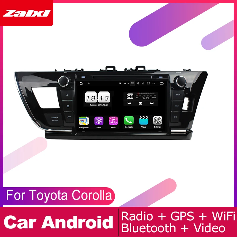 ZaiXi For Toyota Corolla 2013~2018 Car Android Multimedia System 2 DIN Auto DVD Player GPS Navi Navigation Radio Audio WiFi
ZaiXi For Toyota Corolla 2013~2018 Car Android Multimedia System 2 DIN Auto DVD Player GPS Navi Navigation Radio Audio WiFi