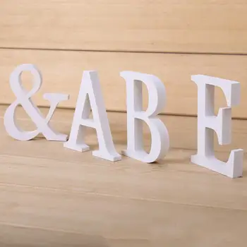 DIY Home Decor Wooden Letters For Wedding Party Home Decoration Wood Craft Wooden Nautical Decor Supplies Ornaments