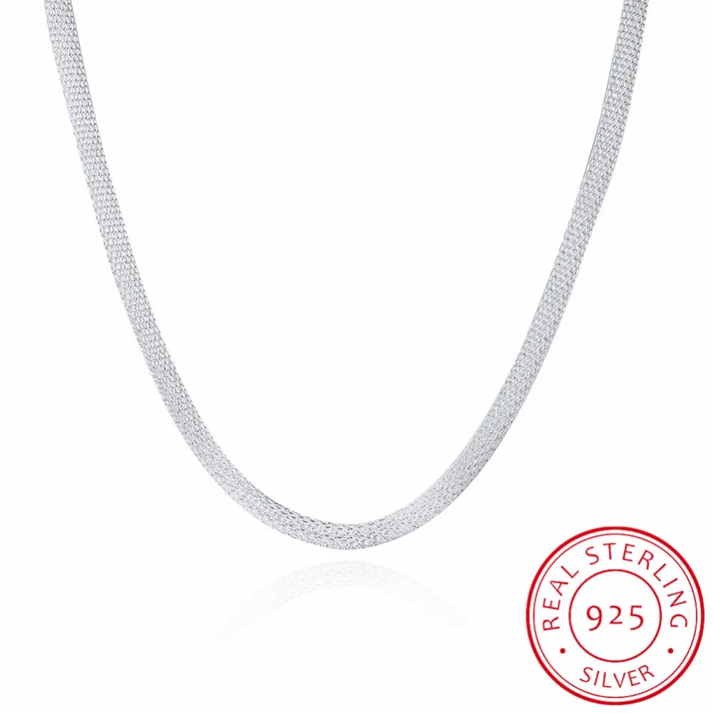 LEKANI Mesh Snake Chain Choker Necklace Cool Men's Fine Jewelry 4MM 50CM 925 sterling silver Round Necklace 20inchs
LEKANI Mesh Snake Chain Choker Necklace Cool Men's Fine Jewelry 4MM 50CM 925 sterling silver Round Necklace 20inchs