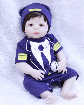 55cm Full Body Silicone Reborn Baby Doll Toy 22inch Newborn Bebes Boy Babies Doll Xmas Birthday Gift Child bebes reborn bonecas
55cm Full Body Silicone Reborn Baby Doll Toy 22inch Newborn Bebes Boy Babies Doll Xmas Birthday Gift Child bebes reborn bonecas