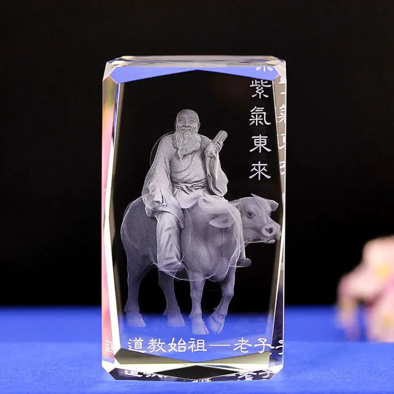 Lao - tzu Taoist Founder K9 Crystal Laser 3D Internal Statue Sculpture Inter-engraving Figurines Miniatures Crystal Home Decor
Lao - tzu Taoist Founder K9 Crystal Laser 3D Internal Statue Sculpture Inter-engraving Figurines Miniatures Crystal Home Decor
