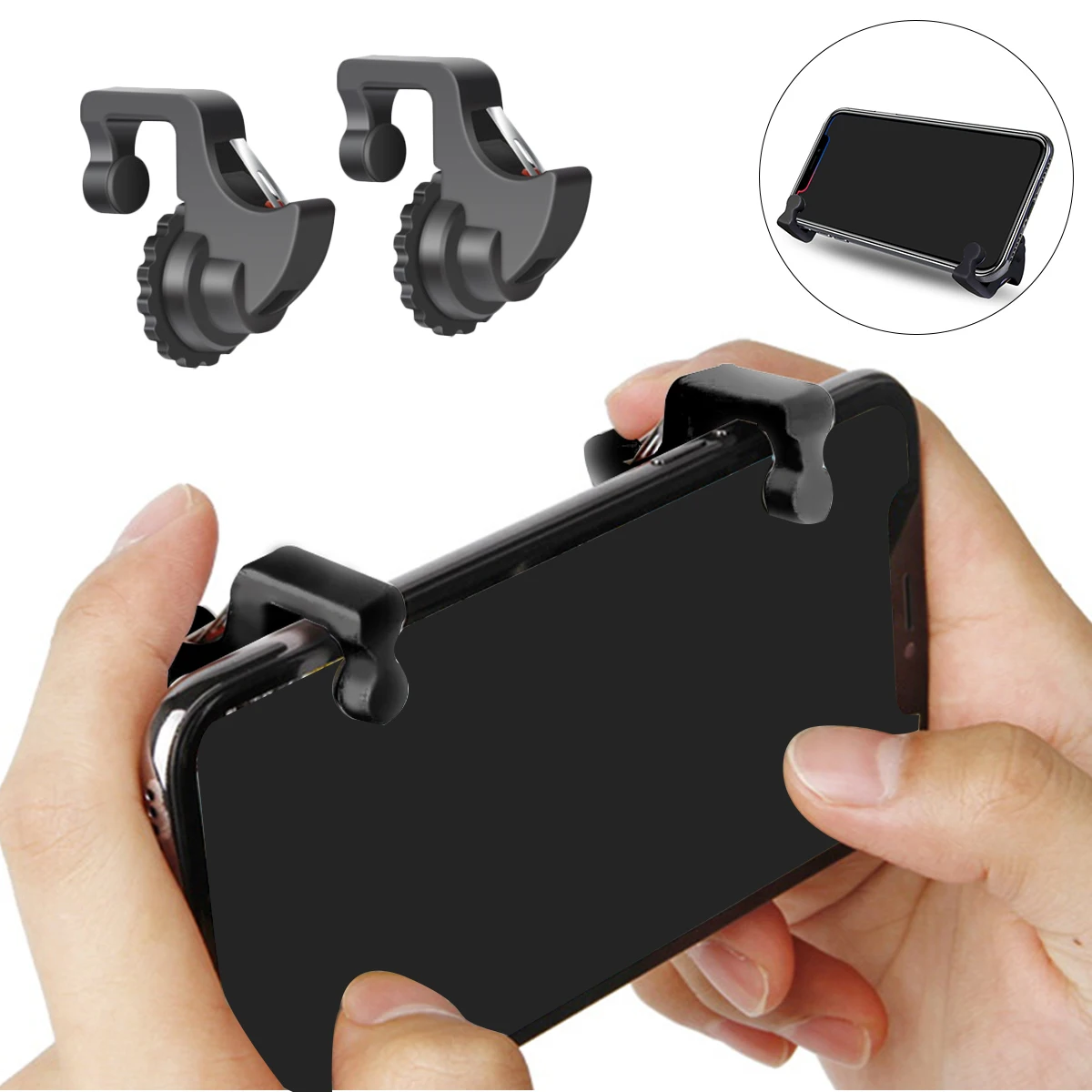 ShirLin 2 Pcs Joystick Gamepad Gaming Trigger L1R1 Shooter Controller Smart Phone Mobile Button Aim Key for PUBG Mobile
ShirLin 2 Pcs Joystick Gamepad Gaming Trigger L1R1 Shooter Controller Smart Phone Mobile Button Aim Key for PUBG Mobile