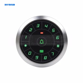DIYSECUR Circular Metal 125KHz Rfid Card Reader Door Access Controller System Touch Panel Password Keypad Door Bell Button C80
DIYSECUR Circular Metal 125KHz Rfid Card Reader Door Access Controller System Touch Panel Password Keypad Door Bell Button C80