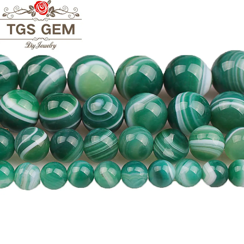 Natural Stone Beads Green Stripe Agates Round Loose Beads 4 6 8 10 12 14MM DIY Beads Bracelet Necklace For Jewelry Making
Natural Stone Beads Green Stripe Agates Round Loose Beads 4 6 8 10 12 14MM DIY Beads Bracelet Necklace For Jewelry Making