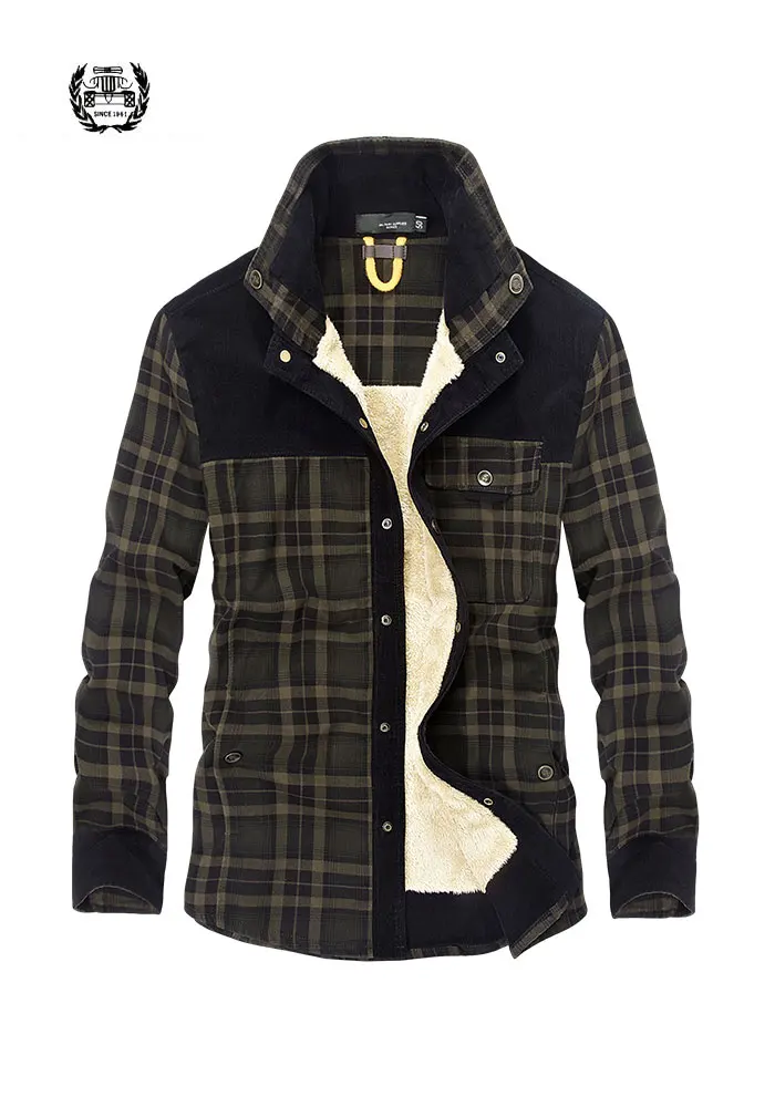 2018 New Winter Men's Slim Fit Warm Dress Shirts Cotton Jackets Thicken Fleece Flannel Shirt Men's Casual Plaid Long-Sleeve
2018 New Winter Men's Slim Fit Warm Dress Shirts Cotton Jackets Thicken Fleece Flannel Shirt Men's Casual Plaid Long-Sleeve