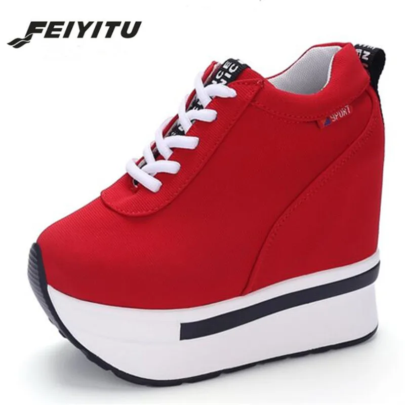 Feiyitu Summer Autumn Women Canvas Shoes Breathable Height increase Wedges Casual Shoes Women's Trainers Size 35-39 Espadrilles
Feiyitu Summer Autumn Women Canvas Shoes Breathable Height increase Wedges Casual Shoes Women's Trainers Size 35-39 Espadrilles