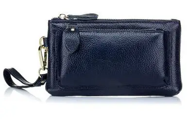 Women Genuine Leather Double zipper Clutches Wallets Ladies Party Bag Soft Leather 100%Top Layer Cowhide purses Handbags
Women Genuine Leather Double zipper Clutches Wallets Ladies Party Bag Soft Leather 100%Top Layer Cowhide purses Handbags