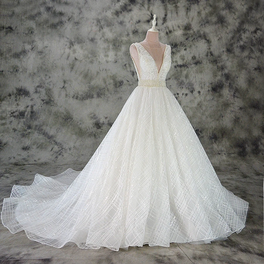 Vestido de Noiva A line lace wedding dress sexy deep v neck lace wedding gown custom made factory wholesale price bridal dress
Vestido de Noiva A line lace wedding dress sexy deep v neck lace wedding gown custom made factory wholesale price bridal dress