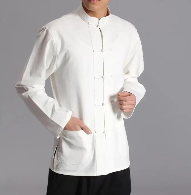 promotion pure cotton Chinese traditional suit outfit male Men's long sleeve shirts kungfu taichi white comfortable
promotion pure cotton Chinese traditional suit outfit male Men's long sleeve shirts kungfu taichi white comfortable