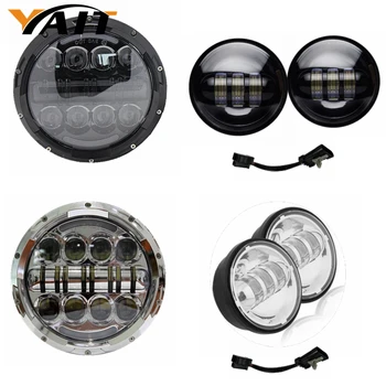 Yait 7inch LED Motorcycle Headlight with 4.5 inch Fog Passing Lights Ring for Ultra Classic Electra Street Glide
Yait 7inch LED Motorcycle Headlight with 4.5 inch Fog Passing Lights Ring for Ultra Classic Electra Street Glide