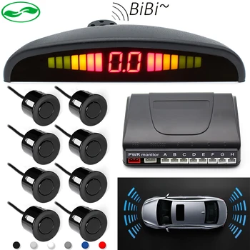 Car detector reversing radar LED display parking sensors 8 sensors reverse car-detector system parktronic parking radar
Car detector reversing radar LED display parking sensors 8 sensors reverse car-detector system parktronic parking radar