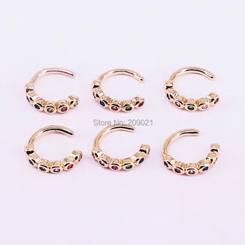 10Pairs 13mm, Fashion Jewelry Gold Filled Rainbow CZ Round Circle Women's Earrings
10Pairs 13mm, Fashion Jewelry Gold Filled Rainbow CZ Round Circle Women's Earrings