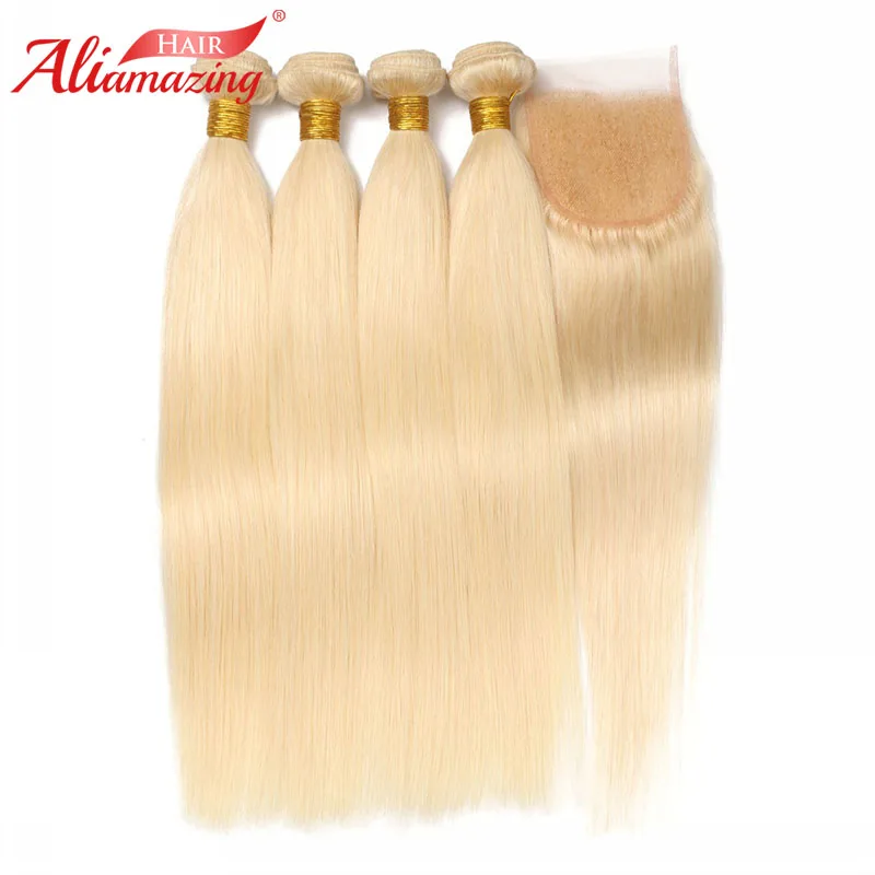 Ali Amazing Hair 613 Blonde Brazilian Silky Straight Human Hair Bundles with Closure 4 Bundles with 4x4 Closure Natural Color
Ali Amazing Hair 613 Blonde Brazilian Silky Straight Human Hair Bundles with Closure 4 Bundles with 4x4 Closure Natural Color