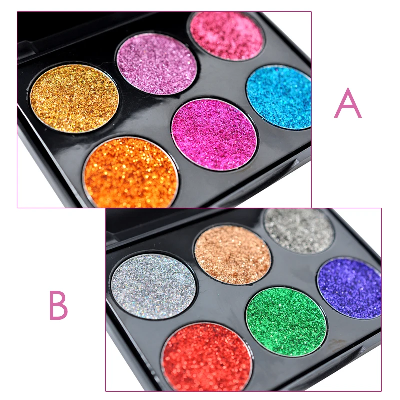 SHIDISHANGPIN Brand New 6 Color Matte Pigment Glitter Eyeshadow Palette Cosmetic Makeup Set Nude Eye Shadow palettes
SHIDISHANGPIN Brand New 6 Color Matte Pigment Glitter Eyeshadow Palette Cosmetic Makeup Set Nude Eye Shadow palettes