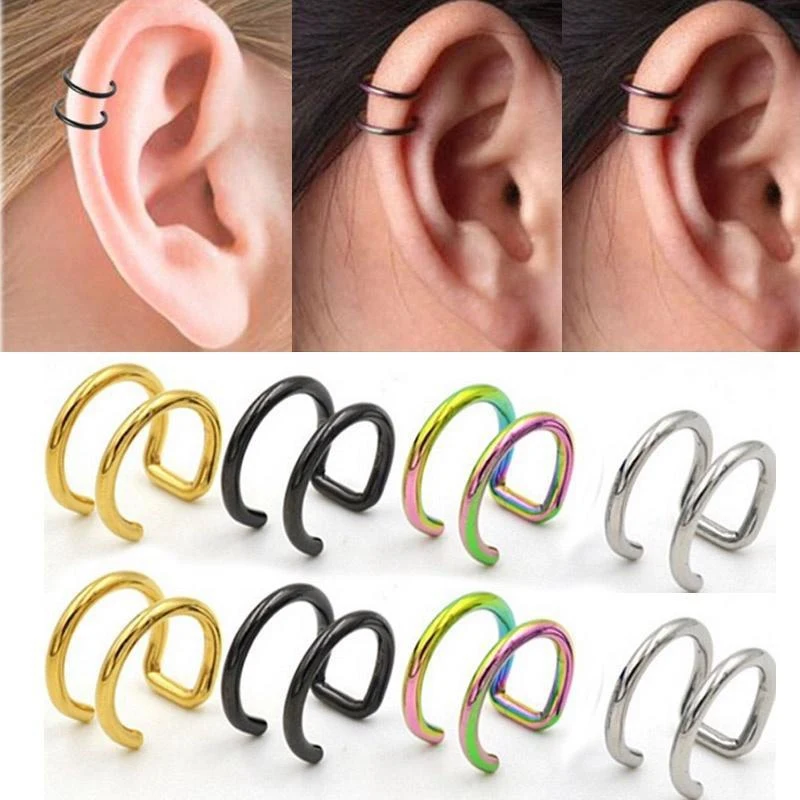 FUNIQUE Rock Ear Clip Unisex Clip Earring Punk Titanium Steel Clip On Earrings Non Piercing Cartilage Cuff Earings Party Jewelry
FUNIQUE Rock Ear Clip Unisex Clip Earring Punk Titanium Steel Clip On Earrings Non Piercing Cartilage Cuff Earings Party Jewelry