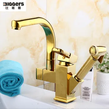 Free shipping Modern design copper bathroom basin faucet with pull out bidets sprayer chrome/gold color single handle
Free shipping Modern design copper bathroom basin faucet with pull out bidets sprayer chrome/gold color single handle