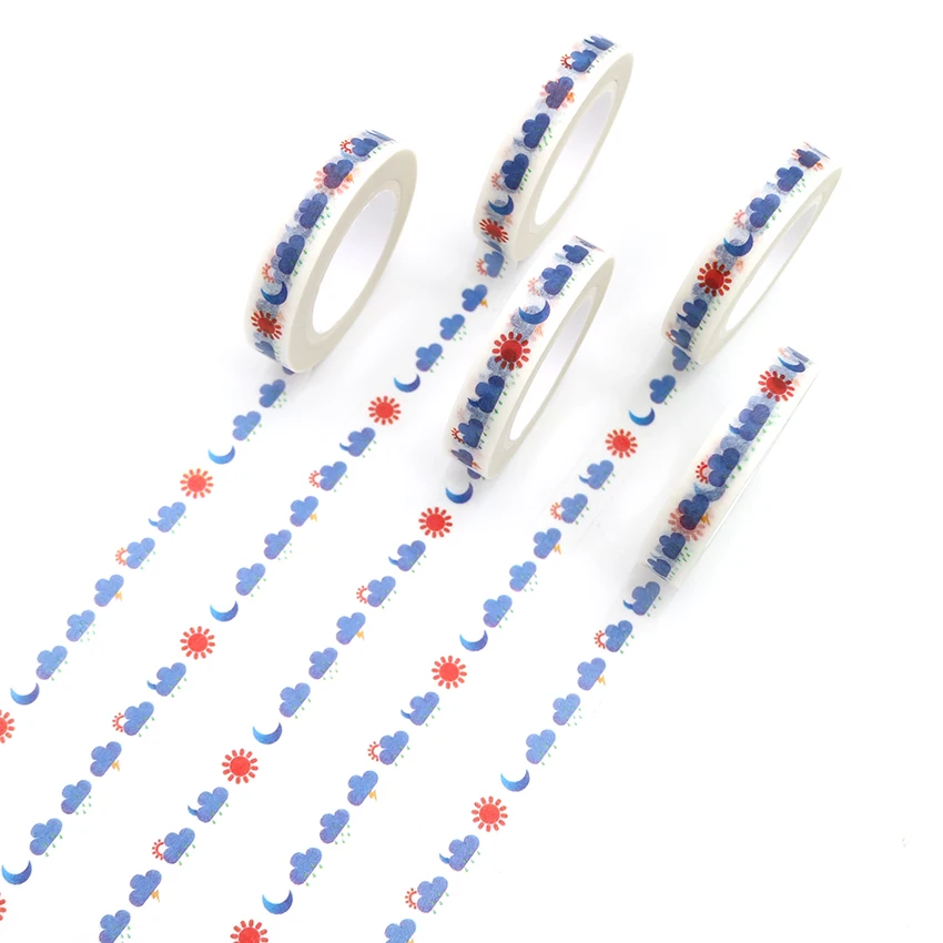 1 PCS Creative Weather Washi Tape High Sticky Masking Tape Office Supply Hand Tear Adhesive Paper Tape DIY Book Diary
1 PCS Creative Weather Washi Tape High Sticky Masking Tape Office Supply Hand Tear Adhesive Paper Tape DIY Book Diary