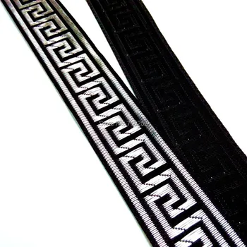 3.3cm 33mm 1-3/8 black silver Curtain great Wall Greek Key National Jacquard Ribbon DIY COS Embroidery Woven Webbing mercerizing
3.3cm 33mm 1-3/8 black silver Curtain great Wall Greek Key National Jacquard Ribbon DIY COS Embroidery Woven Webbing mercerizing