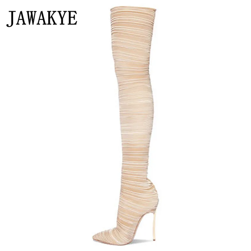 Ranway elastic over the knee boots women sexy pointed toe super thin high heels shoes ladies slim thigh high boots for women
Ranway elastic over the knee boots women sexy pointed toe super thin high heels shoes ladies slim thigh high boots for women