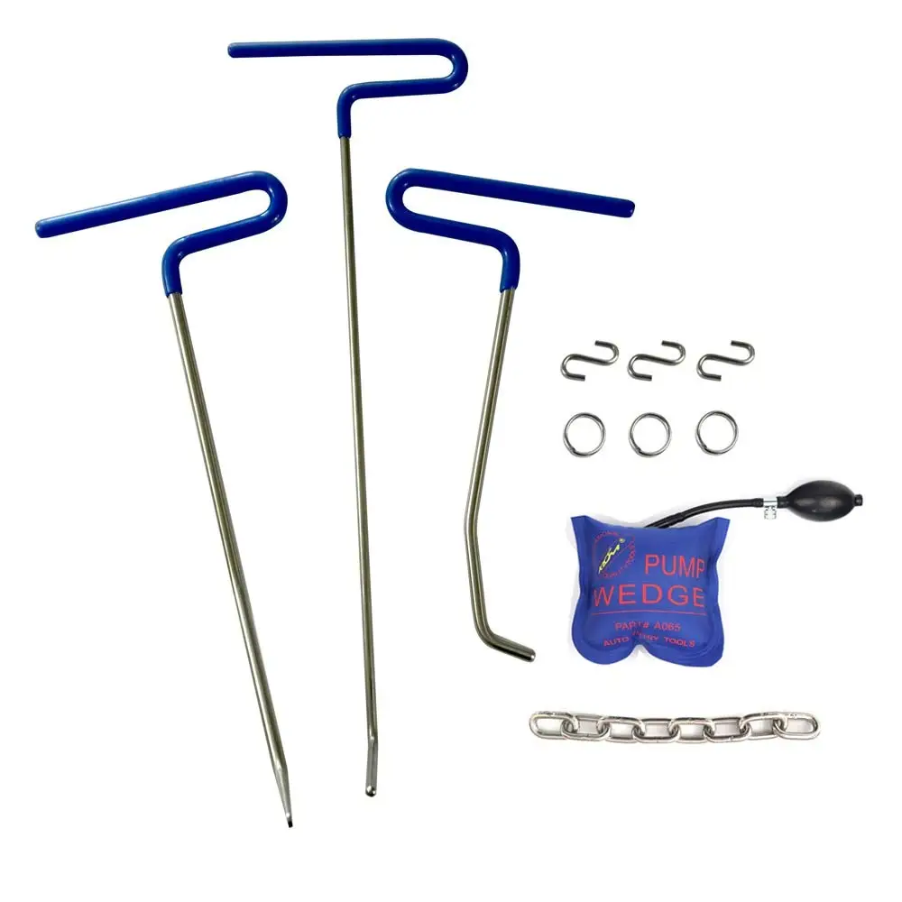 PDR Rod Tools Kit- Hail and Door Ding Repair Starter Set PDR Hook Tools Push Rod Car Crowbar Auto Body Dent Removal
PDR Rod Tools Kit- Hail and Door Ding Repair Starter Set PDR Hook Tools Push Rod Car Crowbar Auto Body Dent Removal