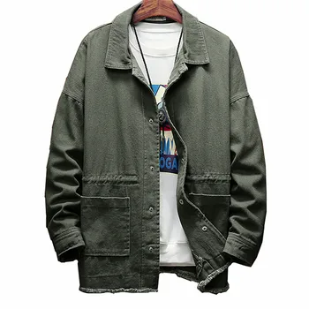 Jacket men's loose military wind handsome trend high quality lapel long jacket 2019 spring and autumn new men's windbreaker coat
Jacket men's loose military wind handsome trend high quality lapel long jacket 2019 spring and autumn new men's windbreaker coat