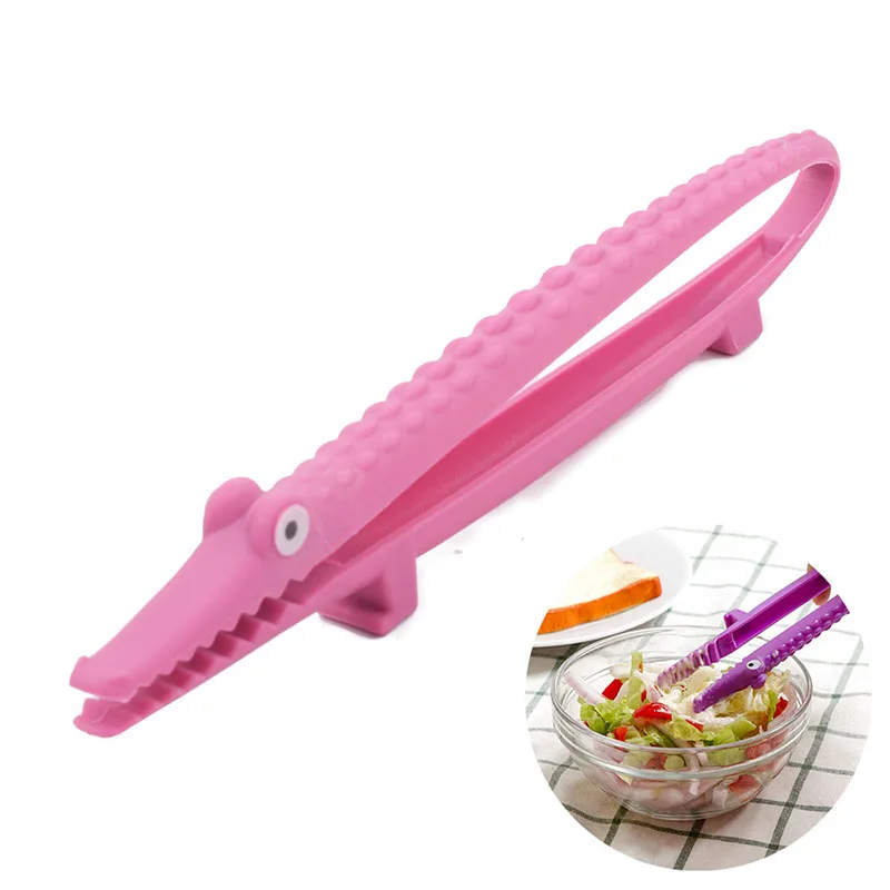 Multifunctional Hanging Crocodile PP BBQ Tongs Vegetable Fruit Salad Cake Clip Cooking Tongs Food Tweezer Kitchen Tools
Multifunctional Hanging Crocodile PP BBQ Tongs Vegetable Fruit Salad Cake Clip Cooking Tongs Food Tweezer Kitchen Tools