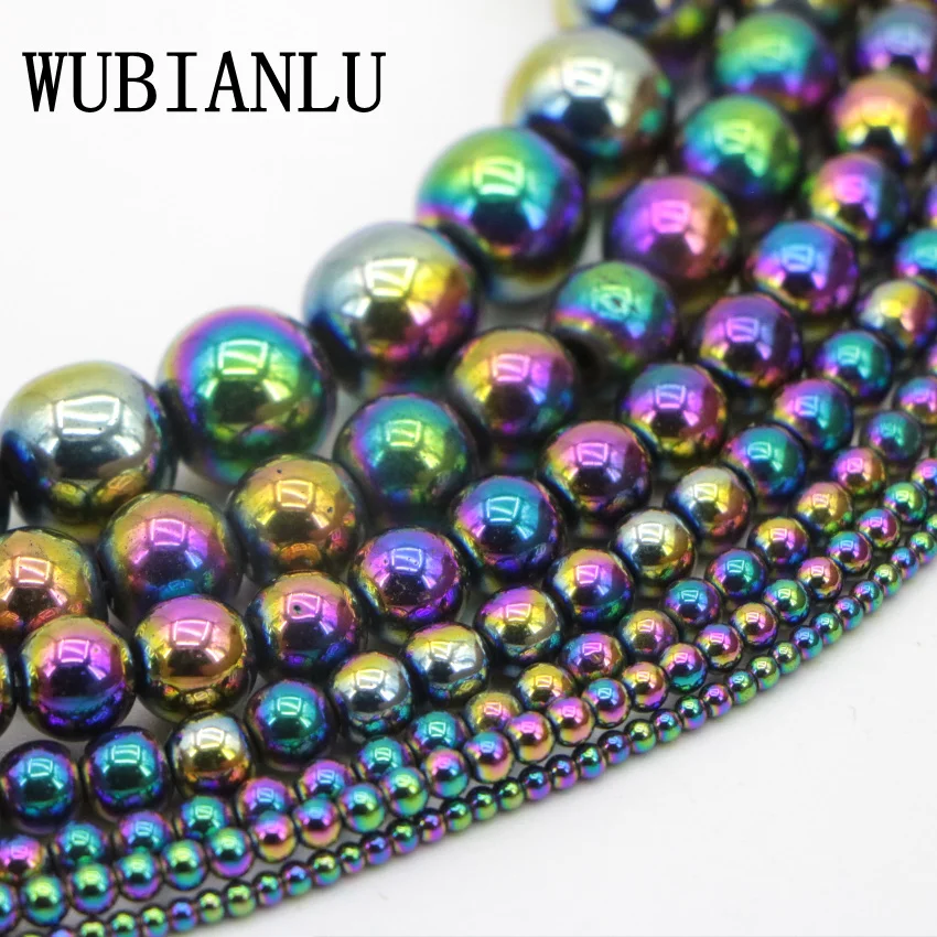 WUBIANLU New 2-12mm Multi Colored Hematite Round Loose Beads For Jewelry Making DIY Bead Necklace Bracelet Floating Charms Lot
WUBIANLU New 2-12mm Multi Colored Hematite Round Loose Beads For Jewelry Making DIY Bead Necklace Bracelet Floating Charms Lot