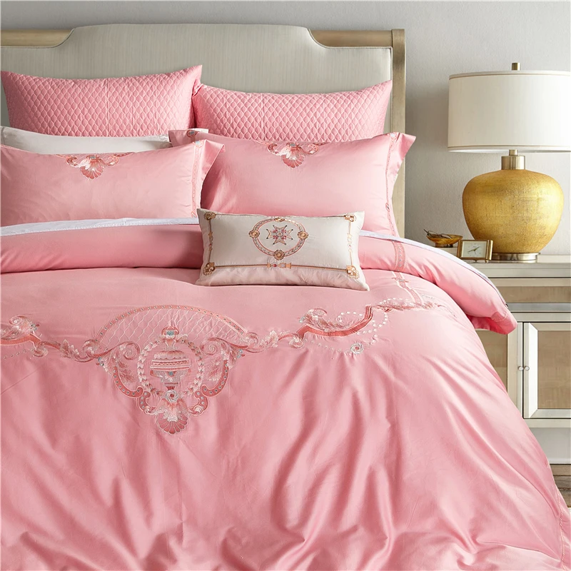4/6/7Pcs Egypt Cotton Versailles romance Luxury Bedding Set Embroidery Duvet cover set Bed Sheet Pillowcases Queen King Size
4/6/7Pcs Egypt Cotton Versailles romance Luxury Bedding Set Embroidery Duvet cover set Bed Sheet Pillowcases Queen King Size