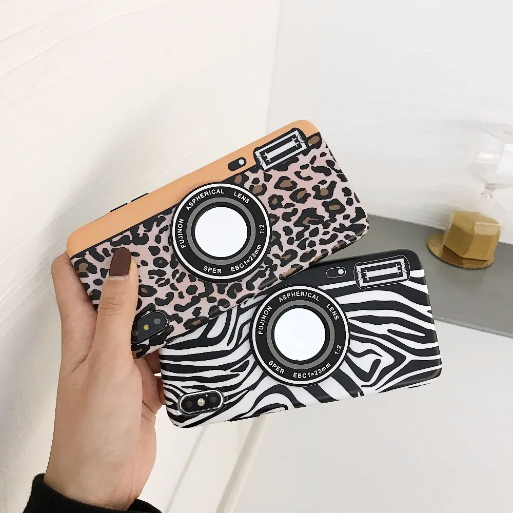 Novel idea Zebra Stripes Camera Mirror Phone Case For iPhone 6S 6 7 8 Plus X XS Max XR Silicone Cute Camera Back Cover Shell
Novel idea Zebra Stripes Camera Mirror Phone Case For iPhone 6S 6 7 8 Plus X XS Max XR Silicone Cute Camera Back Cover Shell