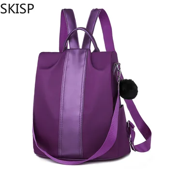 Girls Anti Theft Backpack Oxford Solid Purple Pink Pendant School Bags Backpack Women Waterproof Travel Bagpacks Ladies
Girls Anti Theft Backpack Oxford Solid Purple Pink Pendant School Bags Backpack Women Waterproof Travel Bagpacks Ladies