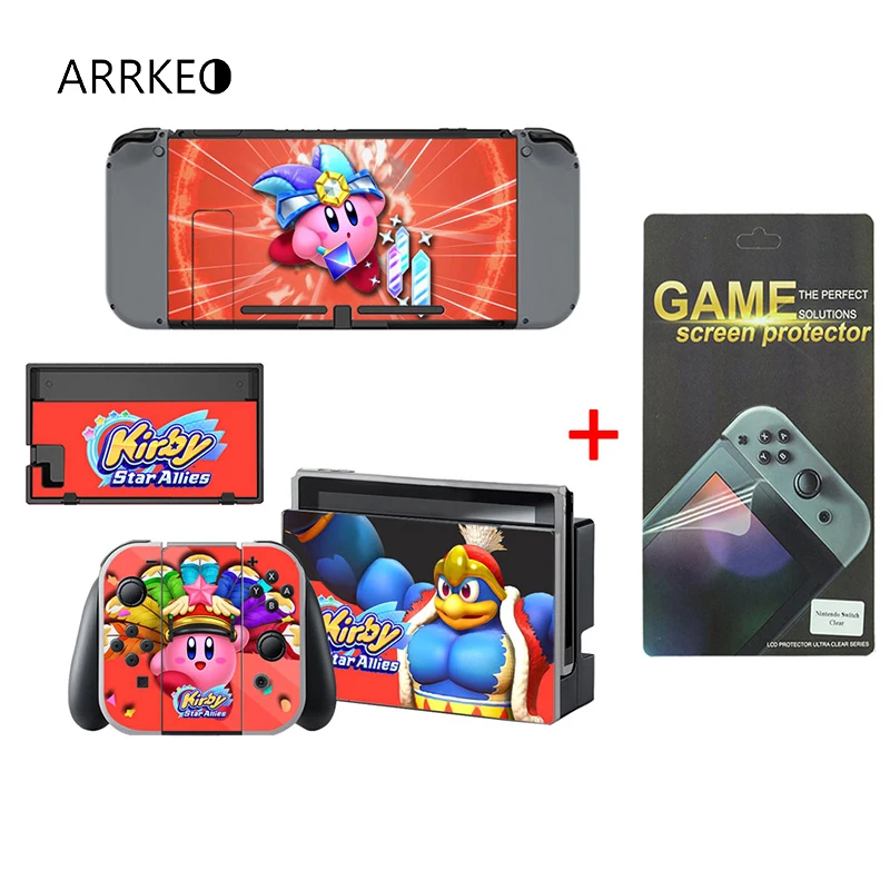 ARRKEO Kirby Screen Protective Vinyl Decal Cover Skin Sticker Film for Nintend Switch NS Console For Joy-Con Controller Gamepad
ARRKEO Kirby Screen Protective Vinyl Decal Cover Skin Sticker Film for Nintend Switch NS Console For Joy-Con Controller Gamepad
